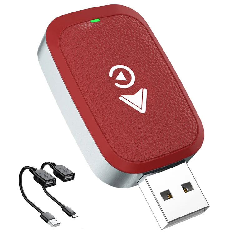 JMT-338634 Wireless CarPlay and Android Auto Adapter - USB Converter for iPhone to Connect via Bluetooth