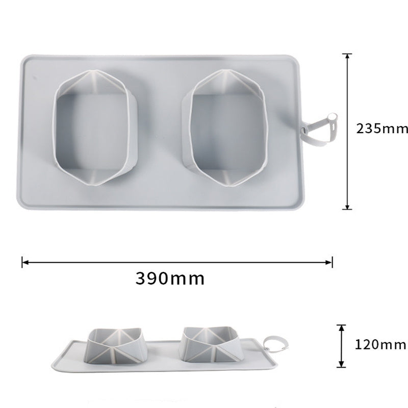 JMT-338954 Collapsible Silicone Pet Feeder Bowls for Dogs and Cats - Portable and Lightweight Travel Dishes for Food and Water