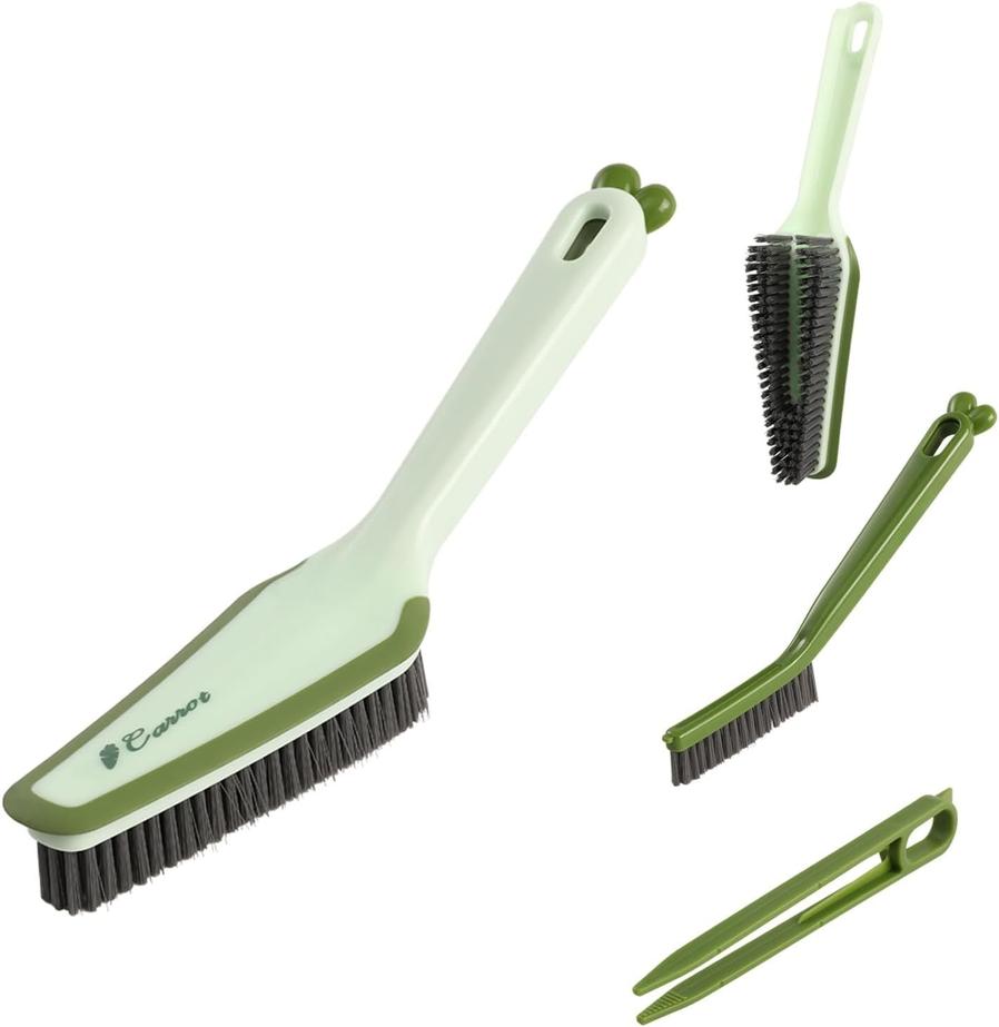 JMT-339210 3-in-1 Multifunctional Pet Cleaning Brush with Hard Bristle, Tweezer, and Scraper for Home Use