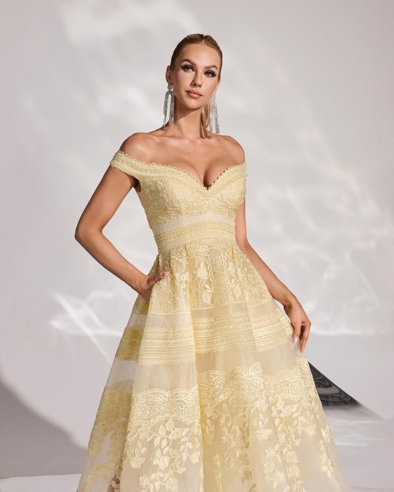 JMT-339210 Elegant Yellow Dress for Women - Stylish and Versatile Outfit