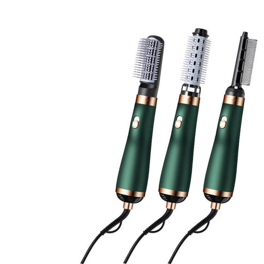 JMT-339274 Self-Winding 3-in-1 Heating Air Comb with Adjustable Temperature Control for Wet and Dry Hair