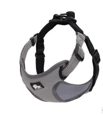 JMT-339466 Reflective Vest-Type Dog Chest Harness with Adjustable Leash - Nylon and Neoprene, Available in Various Colors and Sizes