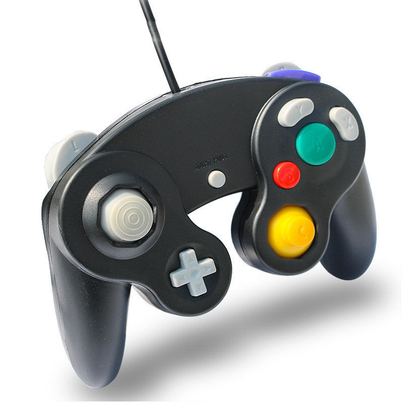 JMT-339594 Wired Gamepad for NGC and Wii - 1.5m Cable, ABS Material, Black