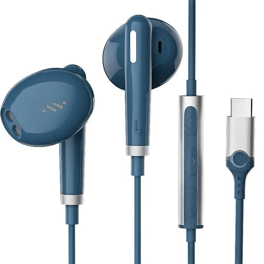 JMT-339786 USB C Earphones with Mic and Volume Control for iPhone 15 Pro Max and Samsung S23 S22 S21
