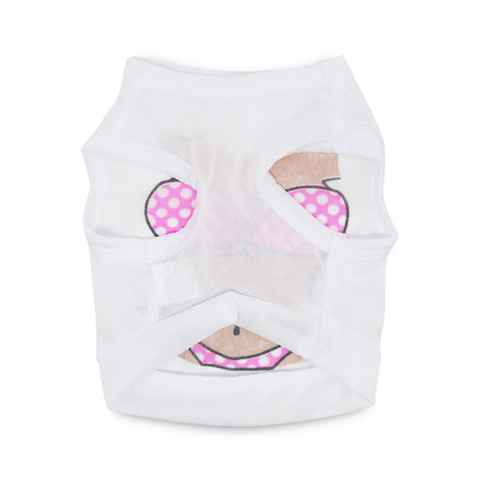 JMT-339914 Hawaiian Print Dog Bikini Tank Top in Polyester - Stylish Pet Clothing