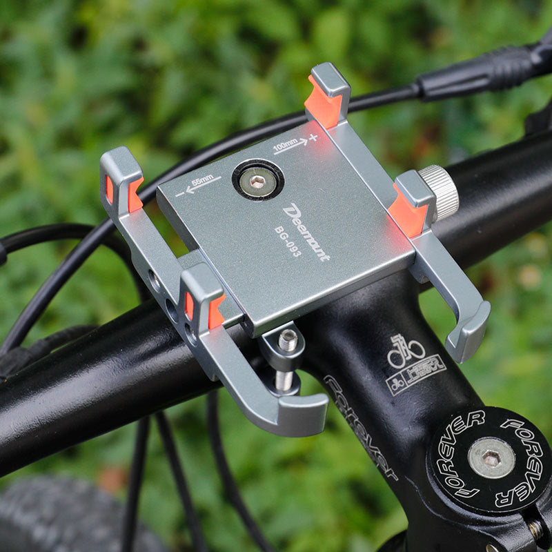 JMT-339978 Aluminum Alloy Bicycle Phone Holder Bracket for 60-100MM Width Devices