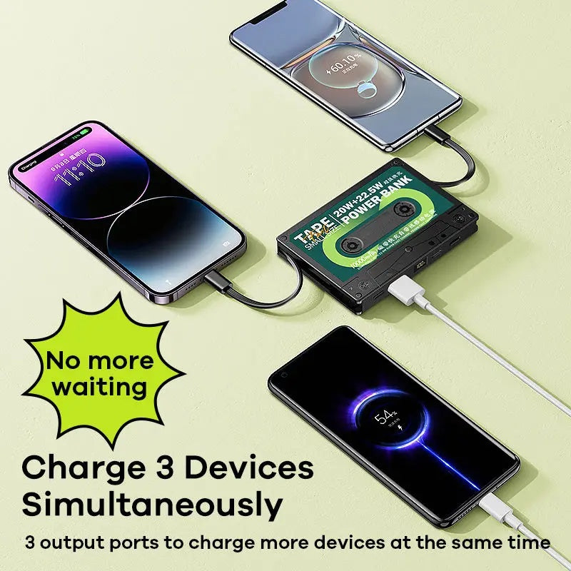 JMT-340298 High-Capacity 10,000mAh Power Bank with Two-Way Fast Charging - Portable Mobile Battery for Smartphones and Devices