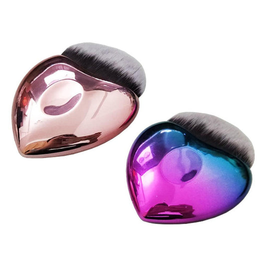 JMT-340554 Heart-Shaped Makeup Foundation Brush for Blending and Blush Application