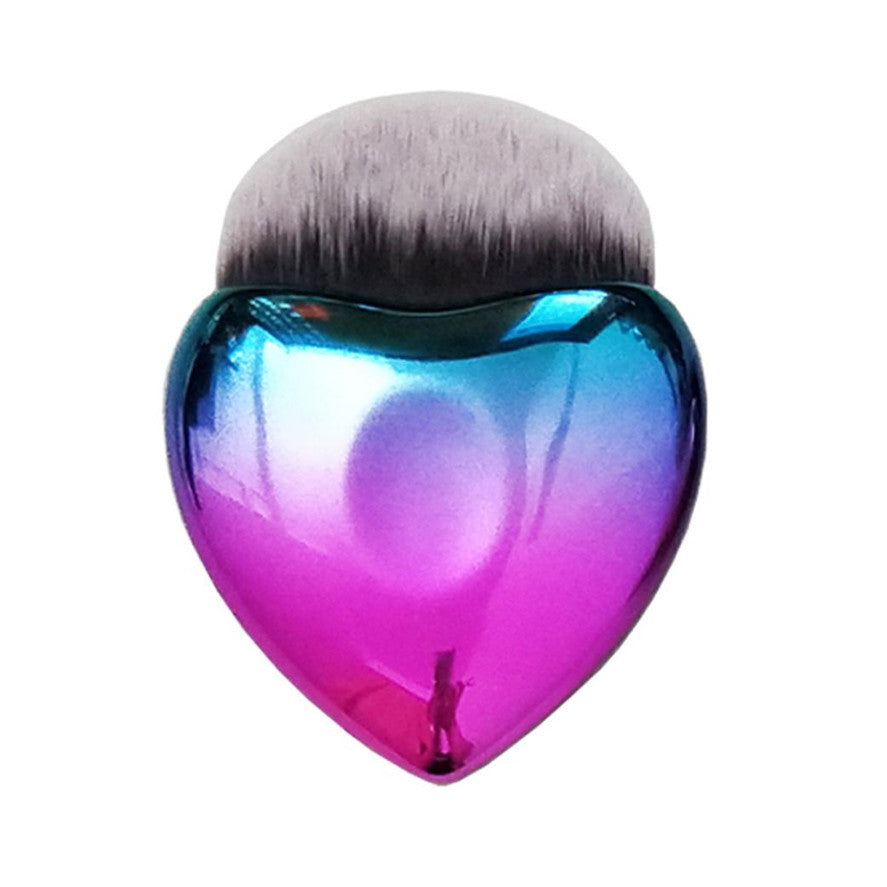 JMT-340554 Heart-Shaped Makeup Foundation Brush for Blending and Blush Application
