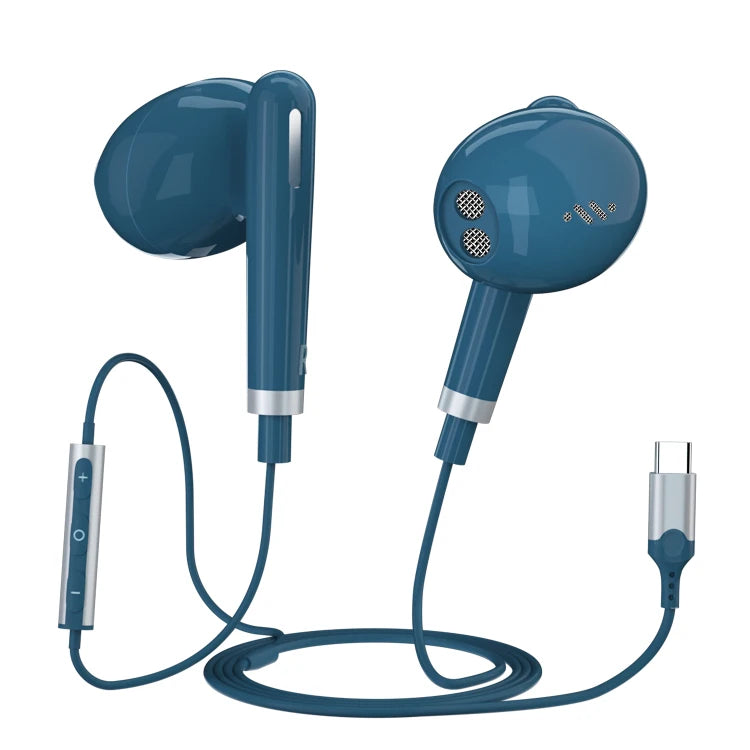 JMT-340938 USB C Wired Earbuds with Microphone for iPhone 15 Pro Max - Comfort Fit with Deep Bass Sound