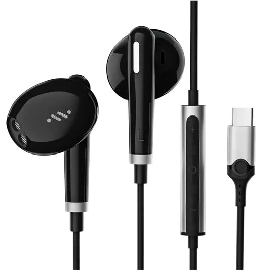 JMT-340938 USB C Wired Earbuds with Microphone for iPhone 15 Pro Max - Comfort Fit with Deep Bass Sound