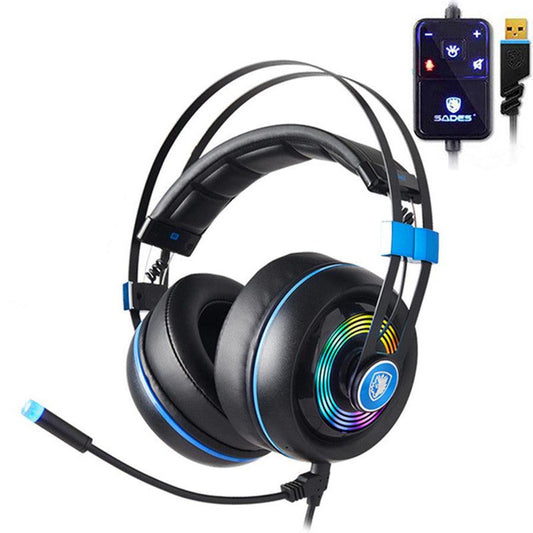JMT-340938 Wired Headset with Colorful Surround Stereo Sound and Microphone for PCs