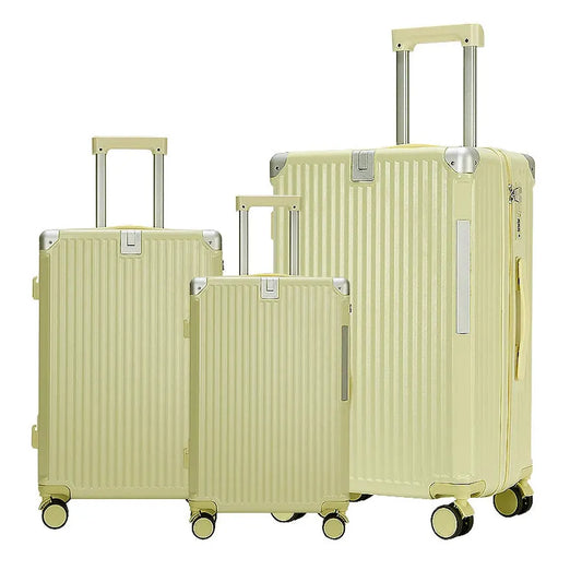JMT-341322 Lightweight Trolley Bag Set - 3kg Travel Suitcases with Wheels and Makeup Compartment