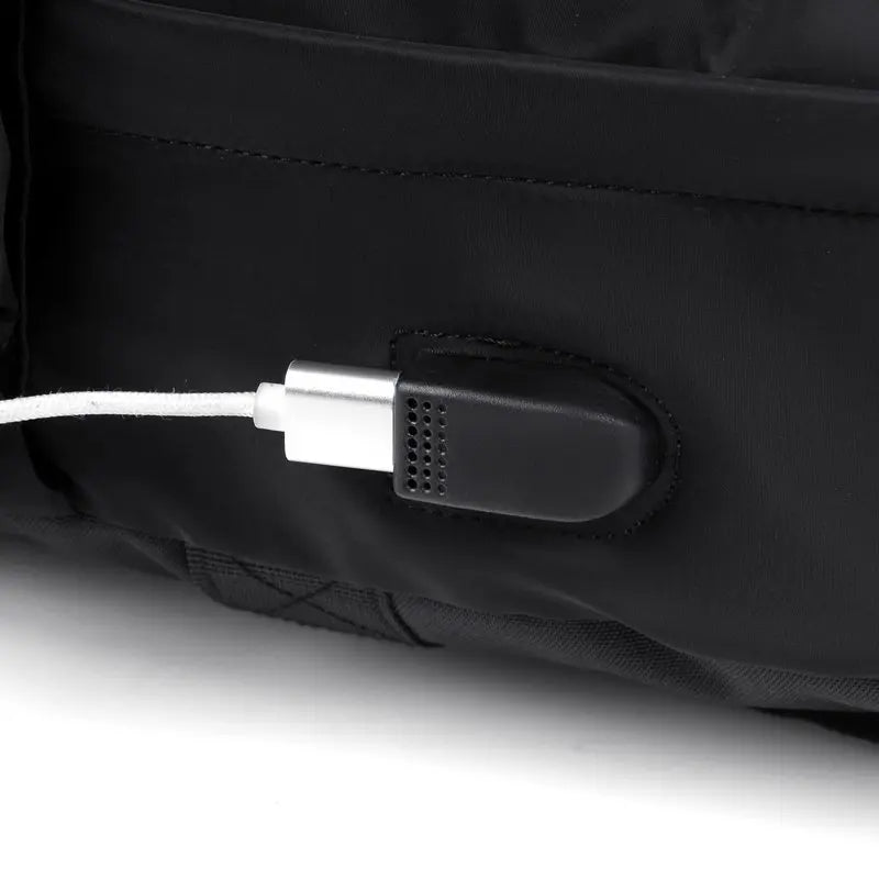JMT-341450 Waterproof 17 Inch USB Laptop Backpack for Students and Travellers - Casual Leisure Bag for Men