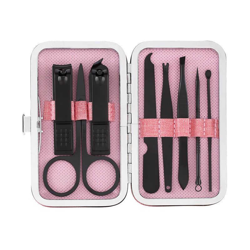 JMT-341578 8-Piece Stainless Steel Manicure and Pedicure Nail Clipper Set with Scissors