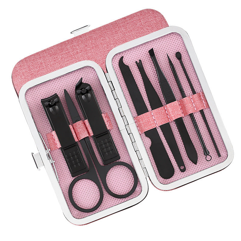 JMT-341578 8-Piece Stainless Steel Manicure and Pedicure Nail Clipper Set with Scissors