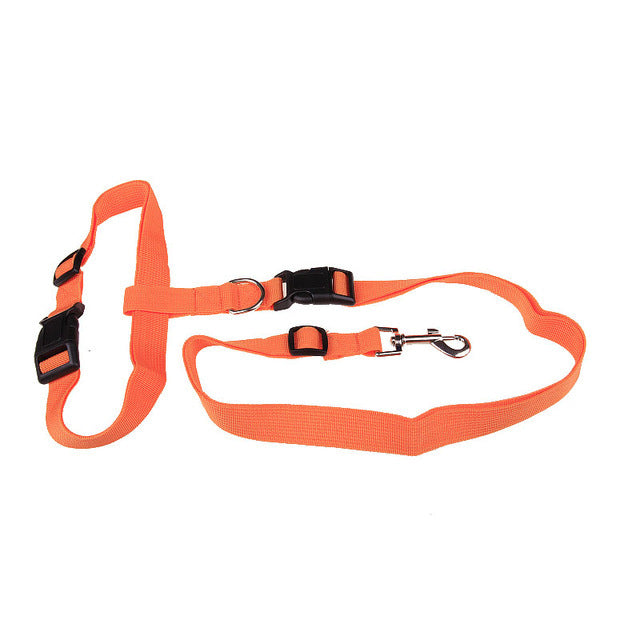 JMT-341770 Adjustable Nylon Traction Rope for Dog Running - 2.5cm Wide, 120m Length, Fits Waists up to 110cm