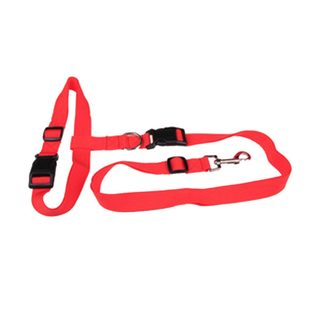 JMT-341770 Adjustable Nylon Traction Rope for Dog Running - 2.5cm Wide, 120m Length, Fits Waists up to 110cm