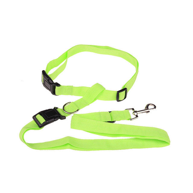 JMT-341770 Adjustable Nylon Traction Rope for Dog Running - 2.5cm Wide, 120m Length, Fits Waists up to 110cm