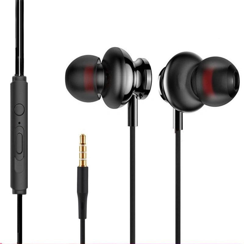 JMT-341770 Wired In-Ear Metal Headphones with 3.5mm Straight Plug Connector