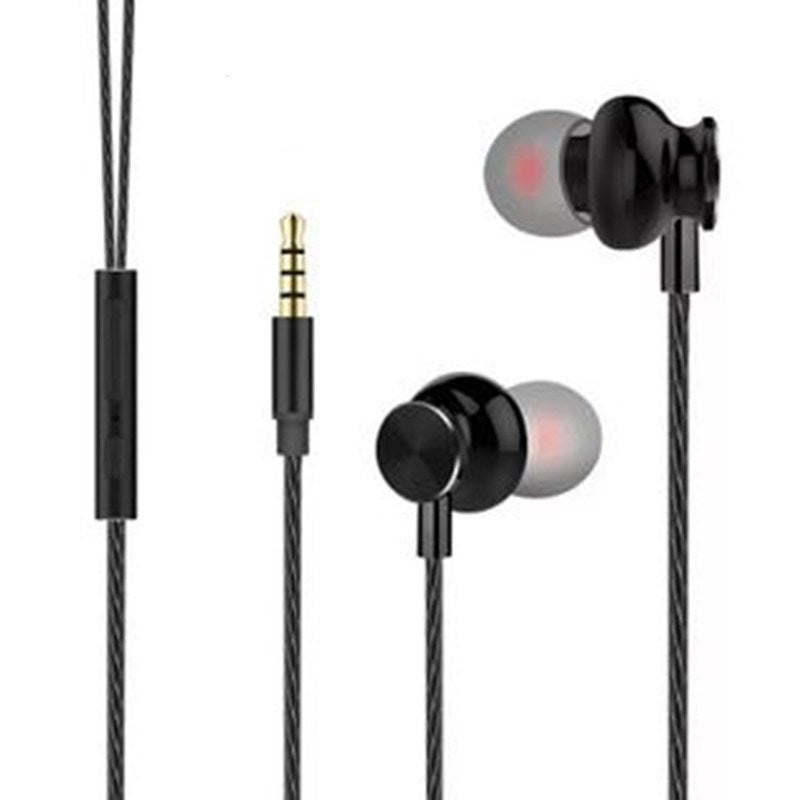 JMT-341770 Wired In-Ear Metal Headphones with 3.5mm Straight Plug Connector