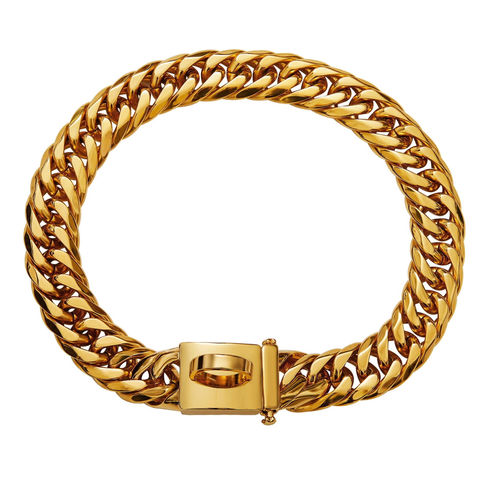 JMT-342090 Titanium Steel Dog Collar - Adjustable Length with Multiple Color Options