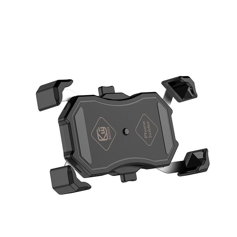 JMT-342282 Motorcycle Universal Phone Holder with USB Buckle and Wireless Charging Option