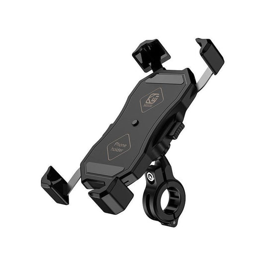 JMT-342282 Motorcycle Universal Phone Holder with USB Buckle and Wireless Charging Option