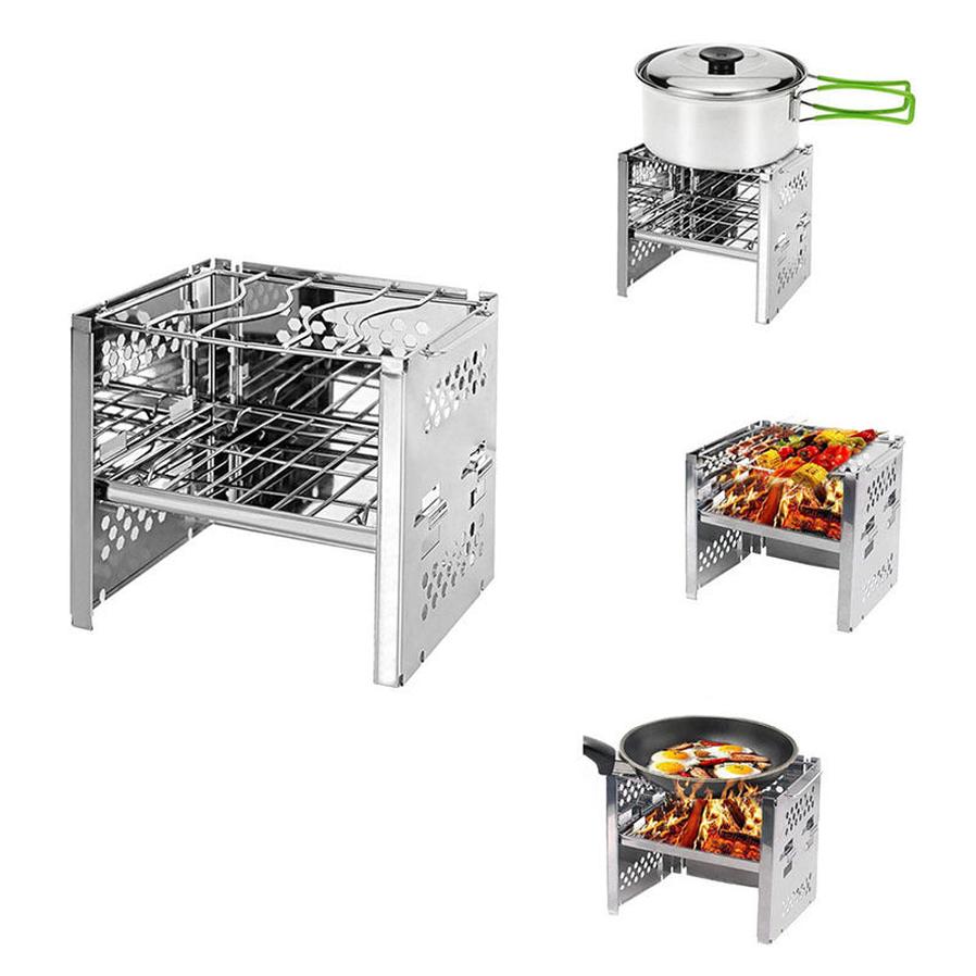 JMT-342474 Compact Firewood Stove for Outdoor Barbecue Cooking