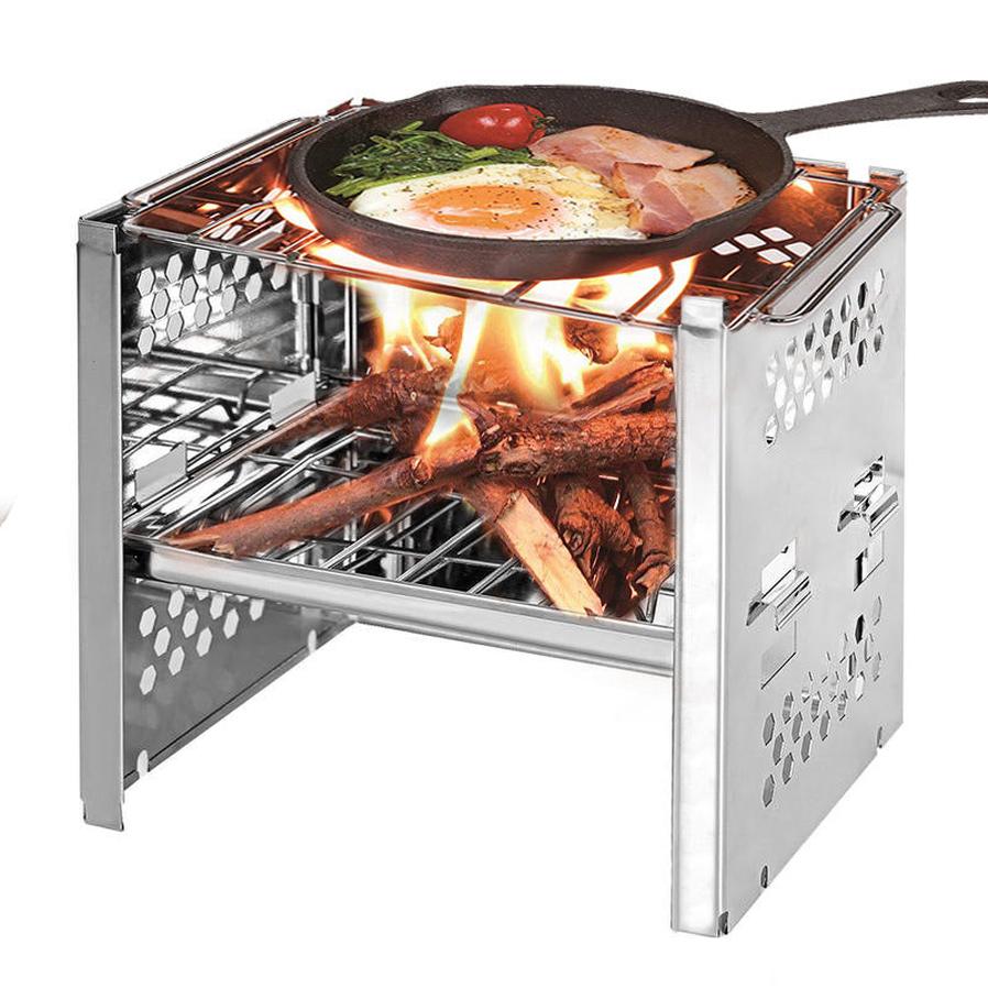 JMT-342474 Compact Firewood Stove for Outdoor Barbecue Cooking