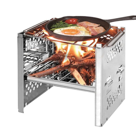 JMT-342474 Compact Firewood Stove for Outdoor Barbecue Cooking
