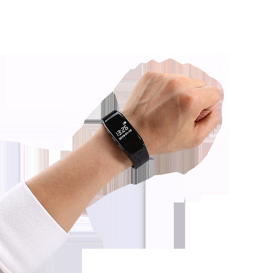 JMT-342602 Sky Blue Noise Reduction Voice Recorder Bracelet with HD Recording and Multi-Function Playback
