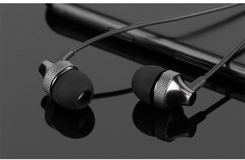 JMT-342922 Heavy Bass Copper In-Ear Headphones with Microphone and Wheat Cable, 3.5mm Plug, Available in Gold, Silver, Black, Red and Black
