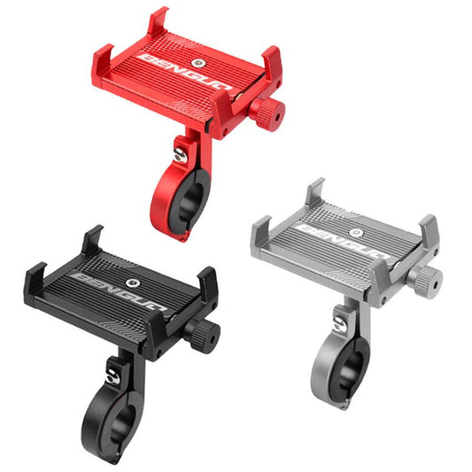 JMT-343114 Frosted Aluminum Alloy Bike Phone Holder for Secure Device Mounting