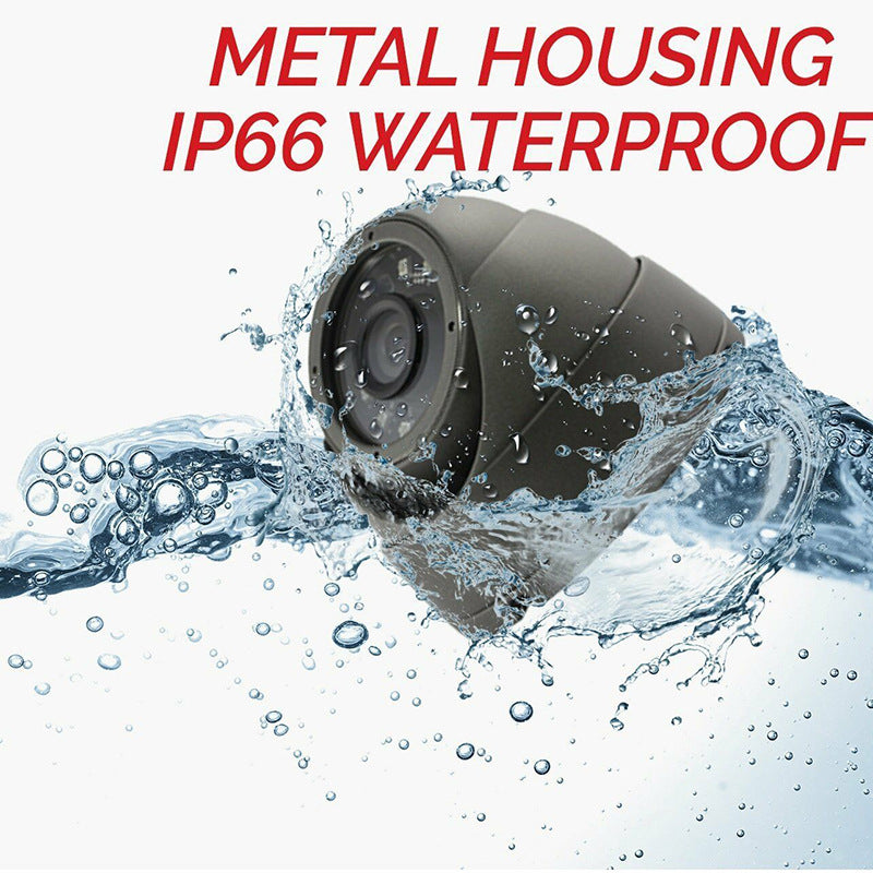 JMT-343370 AHD Coaxial Analog HD Surveillance Camera with 5 Million Pixels, 3.6mm Lens, and Night Vision Capability