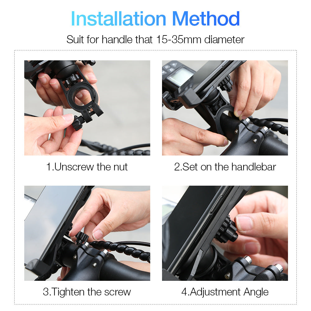 JMT-343498 Universal Bicycle Phone Holder for Secure Navigation and Easy Access