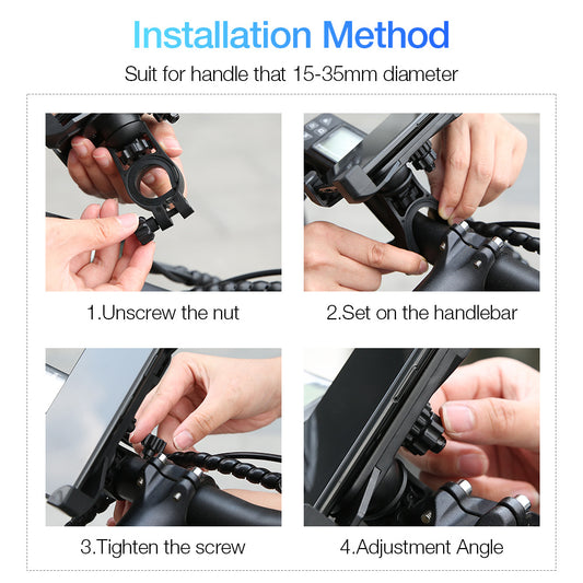 JMT-343498 Universal Bicycle Phone Holder for Secure Navigation and Easy Access
