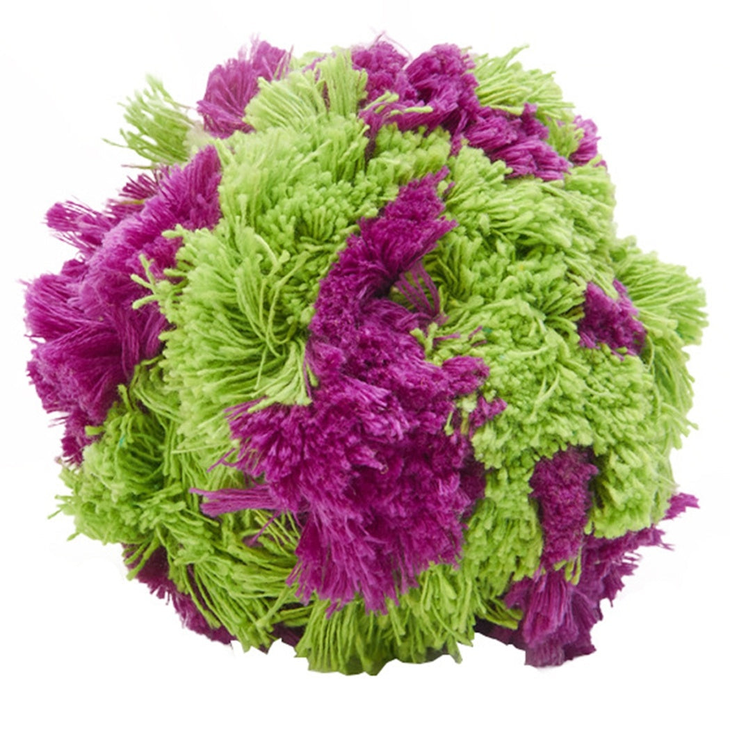 JMT-343562 Plush Dog Teething Ball - Interactive Teeth Cleaning and Grinding Toy for Dogs, 15cm Diameter, Wear-Resistant and Tear-Resistant