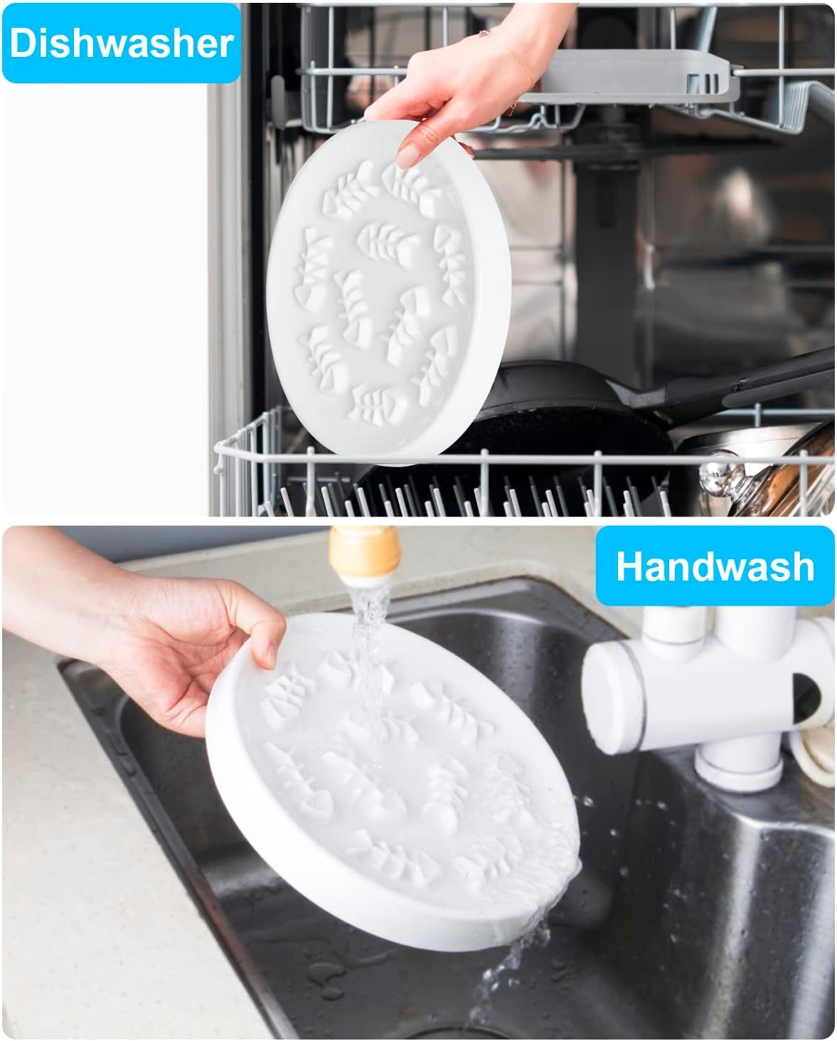 JMT-343754 Ceramic Slow Feed Pet Bowl for Cats and Small Dogs - Promotes Healthy Eating Habits