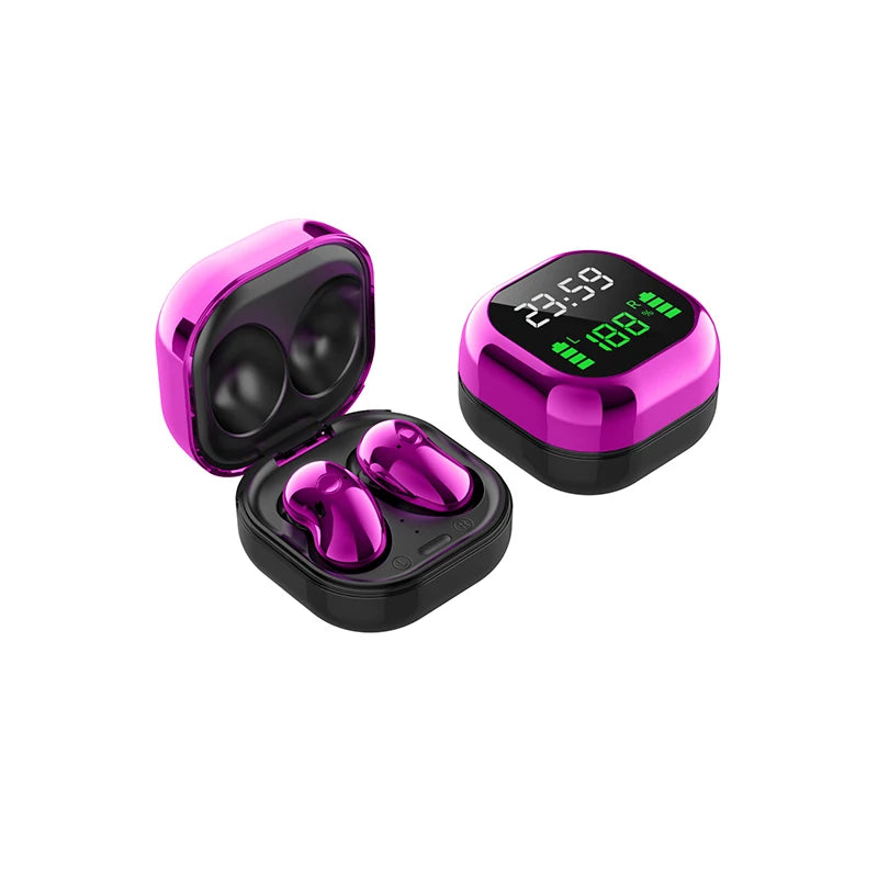 JMT-343754 Wireless Gaming Headset S6 Plus in Black, Purple, and Blue - TWS Earbuds with Enhanced Sound Quality