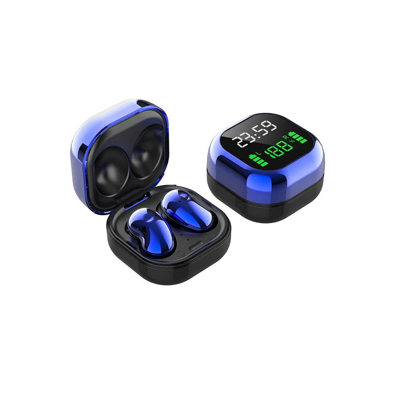 JMT-343754 Wireless Gaming Headset S6 Plus in Black, Purple, and Blue - TWS Earbuds with Enhanced Sound Quality