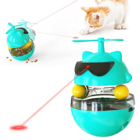 JMT-343882 Interactive Electric Cat Laser Toy Tumbler - USB Rechargeable, Multi-Color Options
