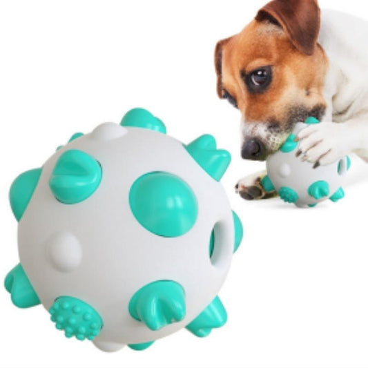 JMT-344714 Dog Teething Chew Ball for Dental Health, Interactive Play, and Anxiety Relief