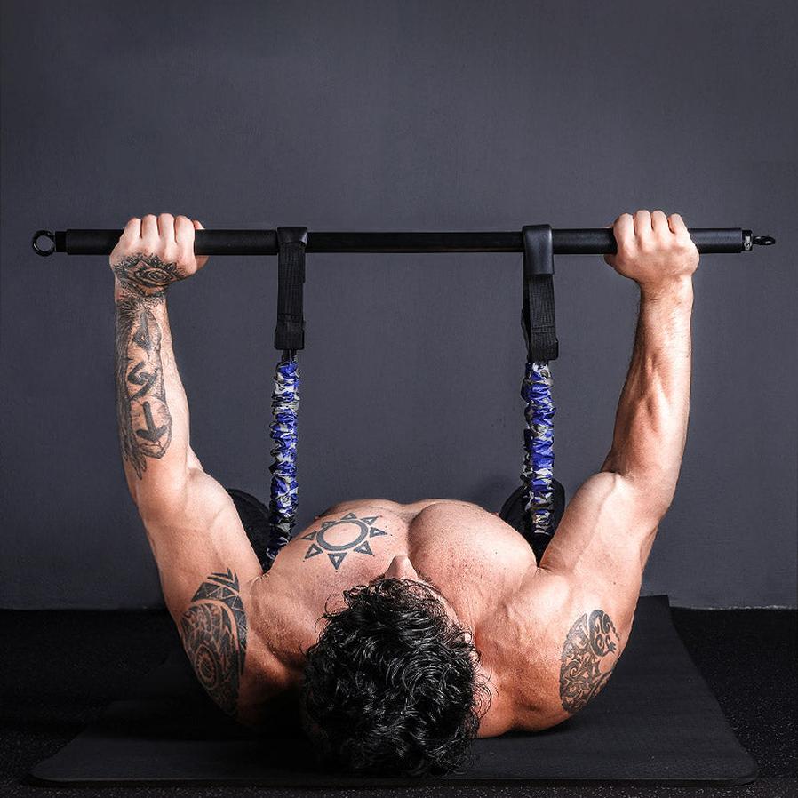 JMT-344778 Elastic Chest Expander with Bench Press Stretcher and Support Belt
