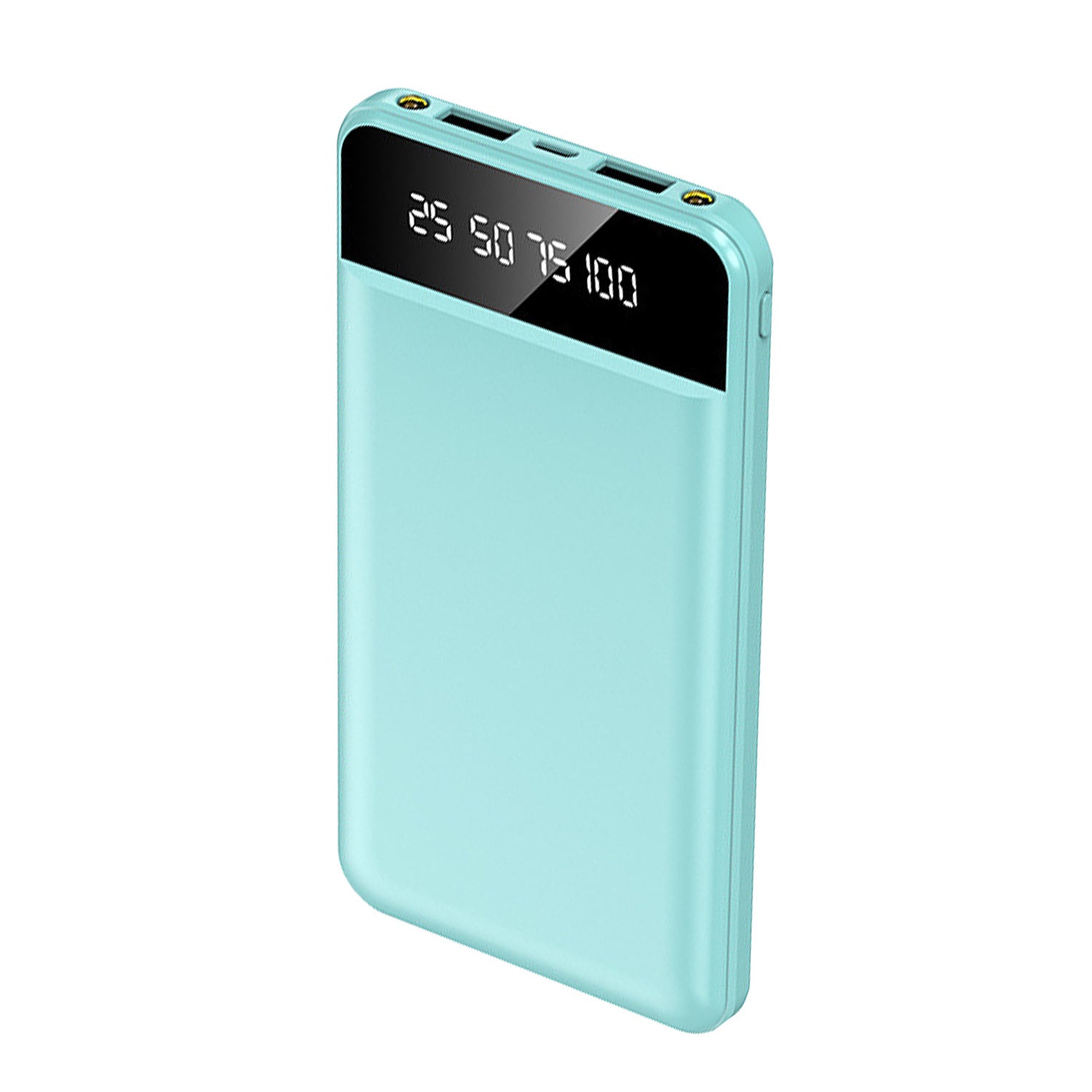 JMT-344906 10000mAh Portable Power Bank Ultra Slim External Battery Pack with Dual USB Outputs and LED Flashlight