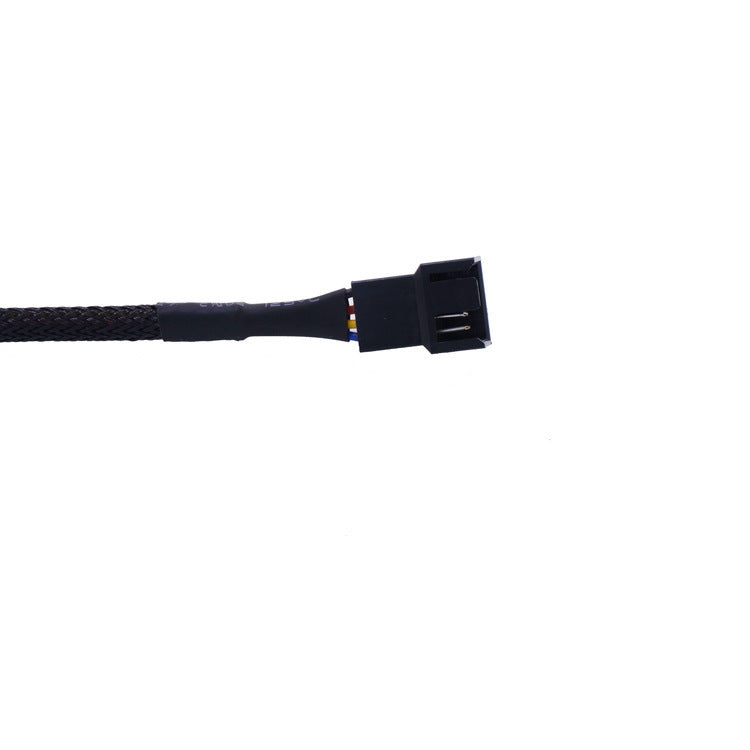 JMT-344906 Four-Pin PWM CPU Fan Extension Cable, Length 27cm, Copper-Plated Interface for PC Cooling