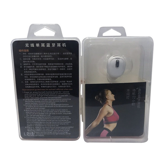 JMT-345226 Mini Bluetooth Headset X9 - Single Ear with Voice Control, Battery Display, Multi-Point Connection, NFC, and Call Function