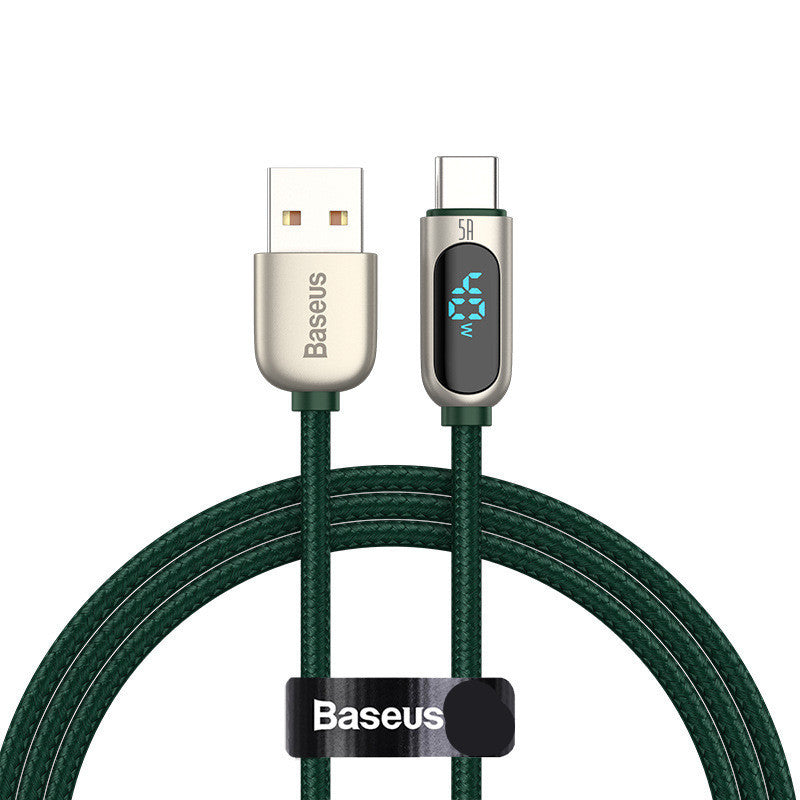 JMT-345418 5A Fast Charging Data Cable with Digital Display, 1m/2m Length Options for Android Devices