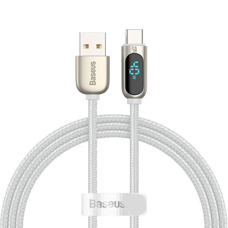 JMT-345418 5A Fast Charging Data Cable with Digital Display, 1m/2m Length Options for Android Devices