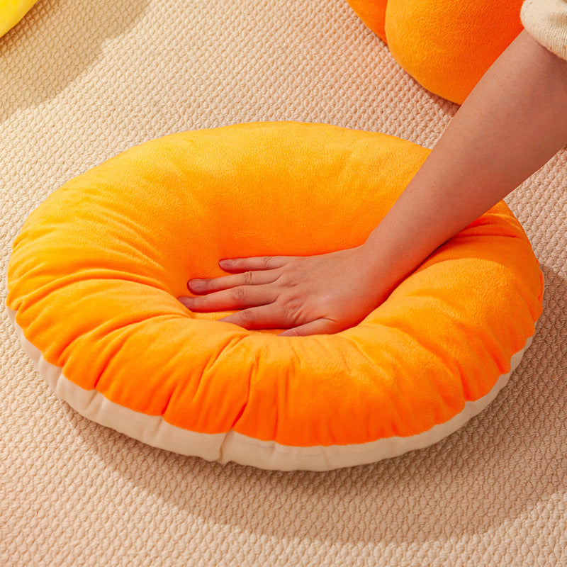 JMT-346186 Warm Pumpkin-Shaped Closed Cat Litter Box with High Elastic PP Cotton Bedding for Cozy Winter Comfort